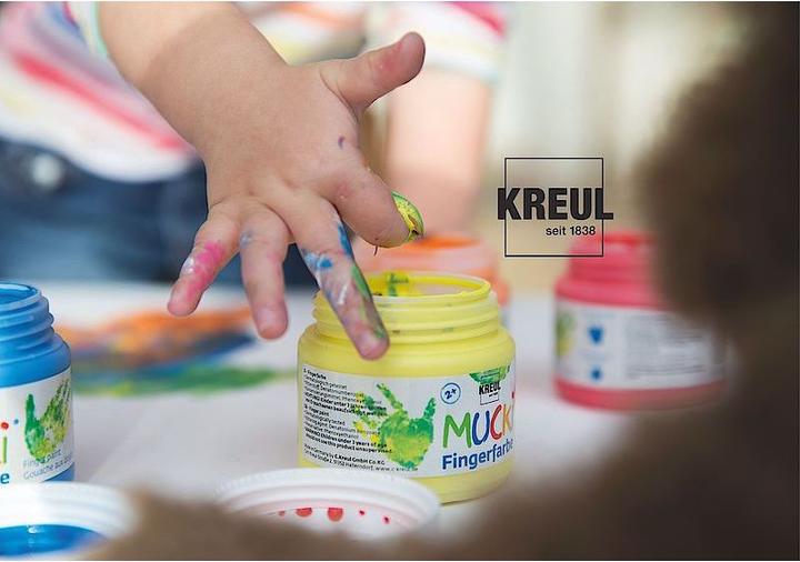 Produktbild Kreul Fingerfarben (Gelb, Rot, Blau, Grün, 600 ml)