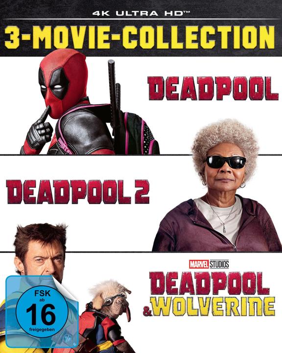 Produktbild Disney Interactive Studios Deadpool 3-Movie-Collection (Blu-ray, 20241108, Italienisch, Englisch, Französisch, Deutsch)