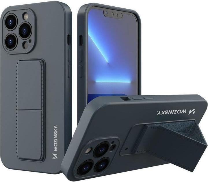Produktbild Wozinsky Kickstand Case silicone case with stand for iPhone 13 Pro Max navy blue (Apple iPhone 13 Pro Max)