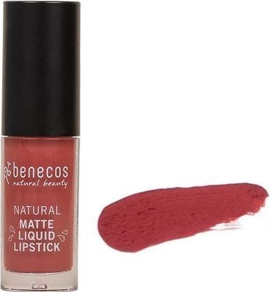 Actual product image Benecos Matte Liquid Lipsticks rosewood romance (Rose)