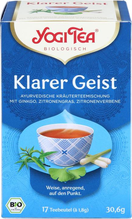Image du produit Yogi Tea Esprit clair Mélange de plantes ayurvédiques, 17 sachets filtres (30.60 g)