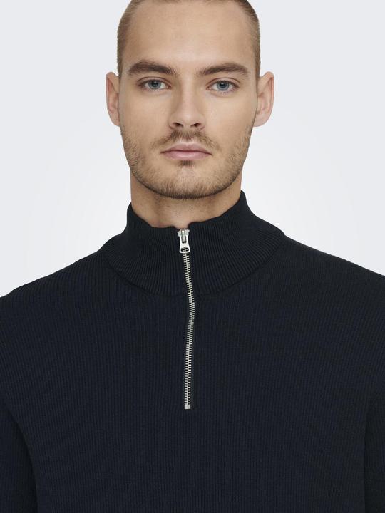 Produktbild Only & Sons Onsphil Reg 12 Struc Half Zip Knit Noos (XS)
