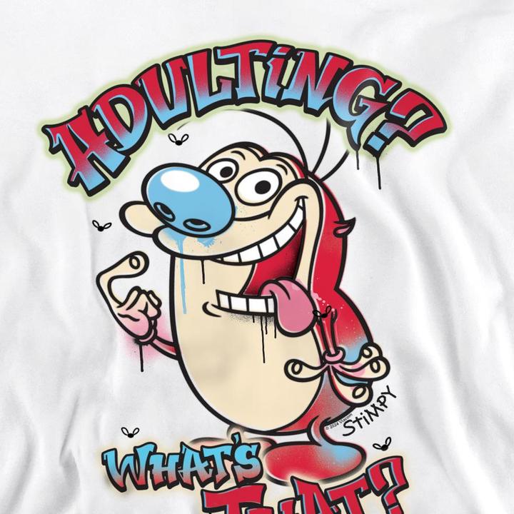 Immagine prodotto Ren & Stimpy Adulting Whats That? Felpa Adulto Unisex (XL)