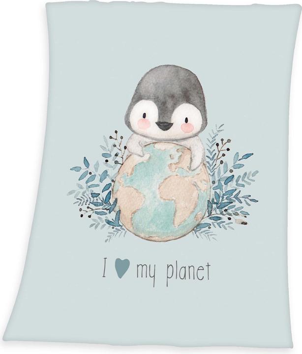 Actual product image Babybest Penguin Microfibre Fluffy Blanket (75 x 100 cm)