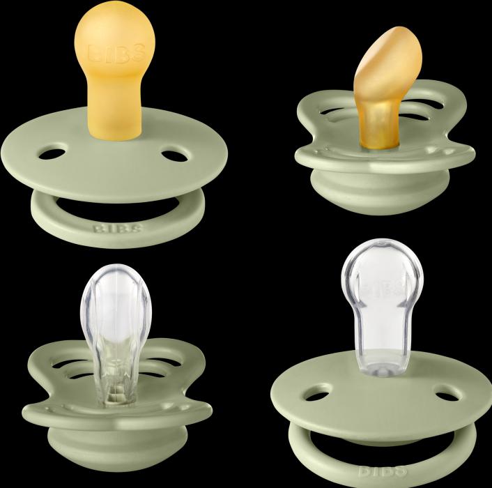 Produktbild Bibs Schnuller Try-It Collection, Sage (4 x, bis 6 Monate)