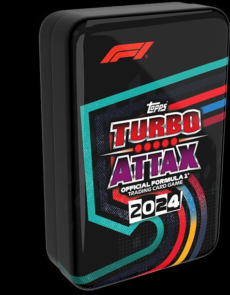 Actual product image Topps Turbo Attax 2024 Fivevold Tin F1 (Shoe) (German)