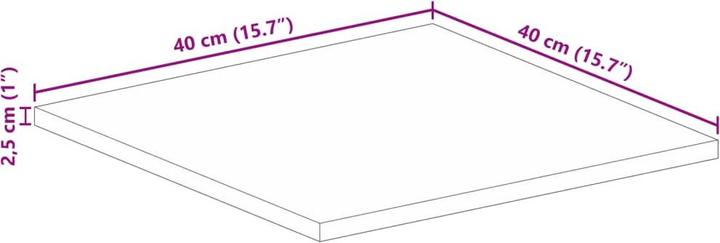 Produktbild VidaXL Keilani (40 x 40 x 2.5 cm)