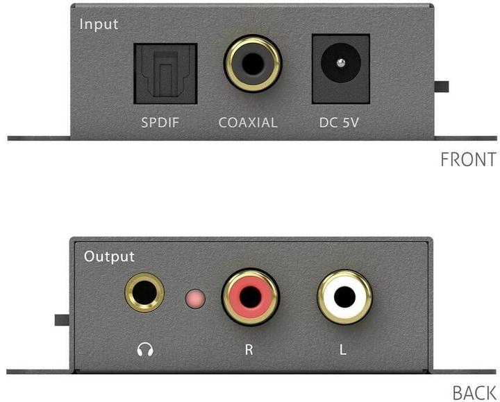 Produktbild Purelink PureTools - Digital zu Analog Dolby/DTS DownMixer - Dolby Digital (AC3), DTS oder PCM zu Stereo (Digital -> Analog)