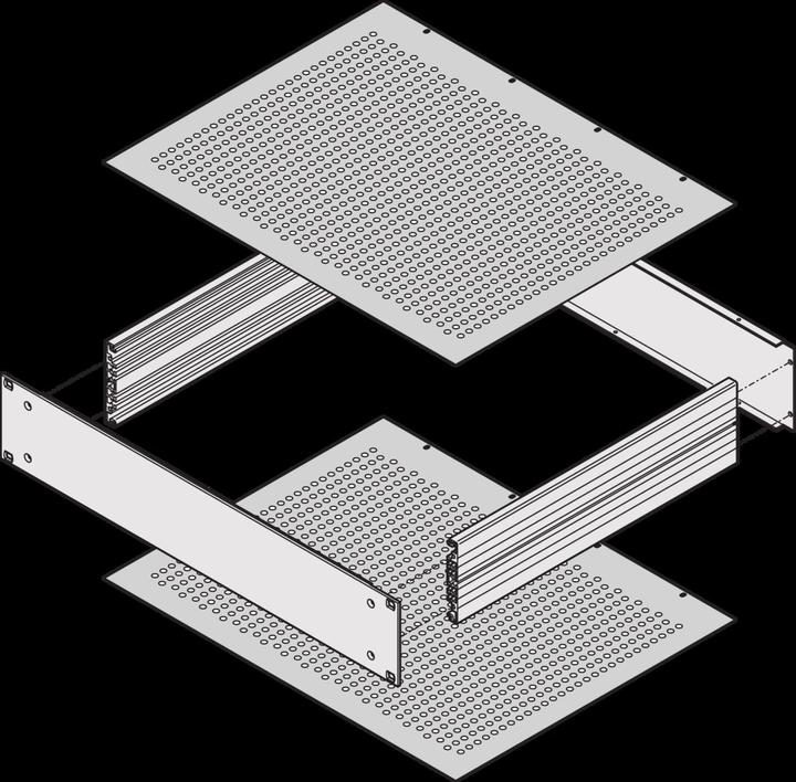Image du produit Schroff Tôles de couverture - TÔLE DE COUVERTURE 400T PERFORÉE