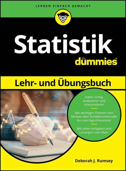 Actual product image Statistik Lehr- und Übungsbuch für Dummies (German, Deborah J. Rumsey, 2024)