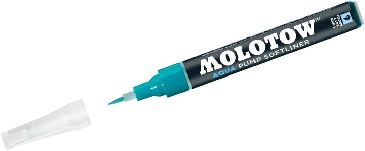 Produktbild Molotow Pinselmarker Pump Softliner Aqua 1mm türkisblau (Türkisblau, 1 mm, 1 x)