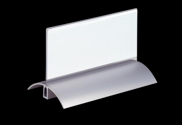 Actual product image Durable Table nameplate, acrylic with aluminium base