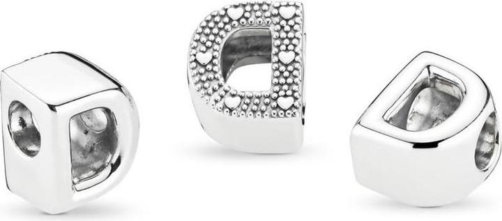 Actual product image Pandora Letter D Charm (Silver)