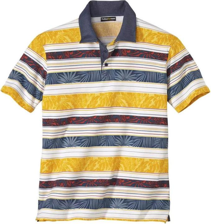 Produktbild Atlas For Men Gestreiftes Poloshirt Korinth (L)