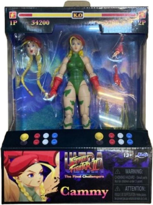 Actual product image Jada Street Fighter II Cammy 6" Figure