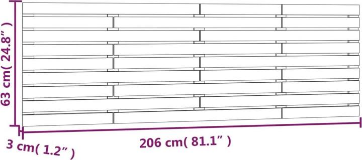 Immagine prodotto VidaXL Oksiutka (206 x 3 x 63 cm)