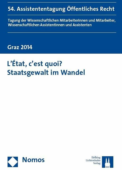 Produktbild L'État c'est quoi? Staatsgewalt im Wandel (Deutsch, Lisa Heschl, 2015)