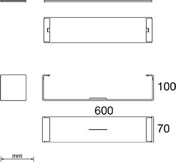 Immagine prodotto Unex 66634 StoÃstellenabdeckung grigio chiaro RAL7035 100X600 U23X
