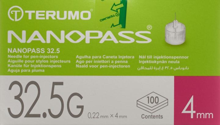 Produktbild Terumo Pen Nadel NANOPASS 32.5G 0.22x4mm )100 Stk)