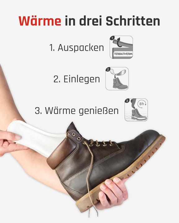 Image du produit TerraTherm 10 Paar Wärmesohlen, 8h Wärme