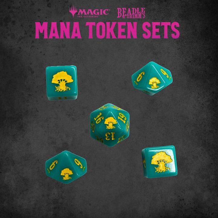 Actual product image Beadle & Grimm´s Magic the Gathering Dice and Token Pack Green Mana