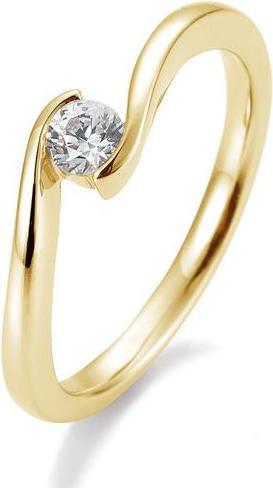 Produktbild Breuning Ring Schwung 0,05-0,30ct. (55, 585/14 K Gold)
