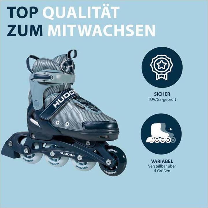 Actual product image Hudora HDO skates Leon 2.0, size 33-36 ocean 28248 (33, 34, 35, 36)