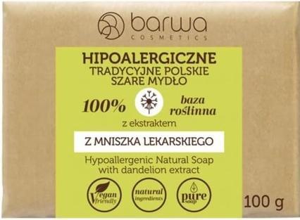 Image du produit Barwa Hue - Hypoallergenic traditional Polish dandelion grey soap - 100ML (Savon dur, 100 ml)