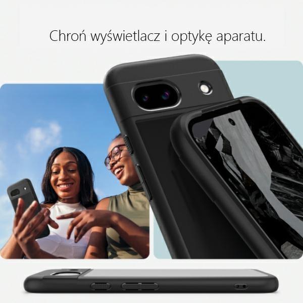 Actual product image Spigen Ultra Hybrid Google Pixel 8a czarny/black ACS07262 (Google Pixel 8)