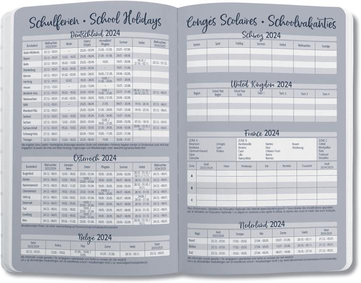 Nutritional values and ingredients Jolie Pocket agenda (A6, German, French, Italian, English)