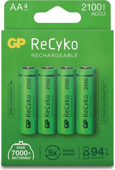 Image du produit GP Batteries ReCyko (4 pcs, AA, 2000 mAh)