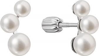 Produktbild Evolution Group - Silver stud earrings with real river pearls 21101.1B