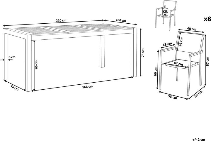 Produktbild Beliani Grosseto (220 cm)
