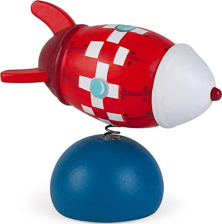 Actual product image Janod Music box rocket with music (English, German, French, Italian)