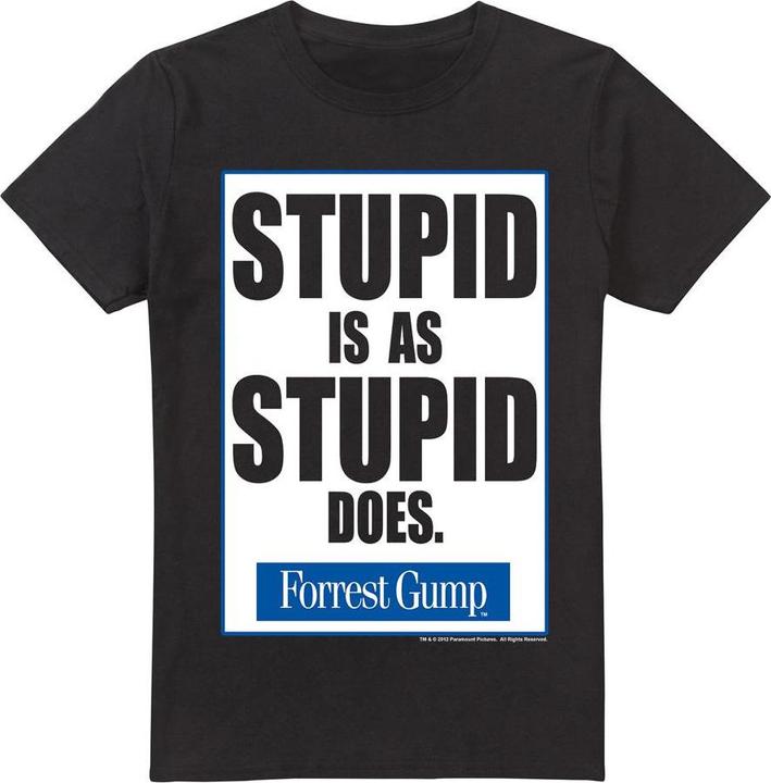 Immagine prodotto Forrest Gump Stupid Is Maglietta Uomo (XL)