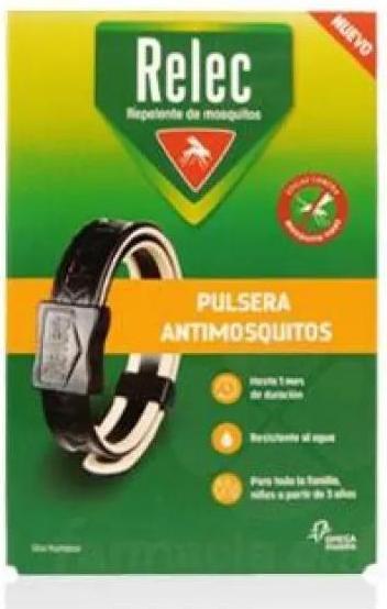 Image du produit Omega Pharma Relec Familia Black Mosquito Repellent Bracelet - 1 Unit
