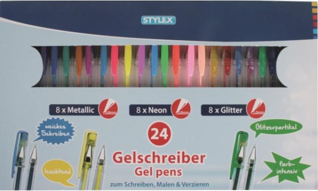 Produktbild Stylex Gelschreiber (Multicolor, 24 x)