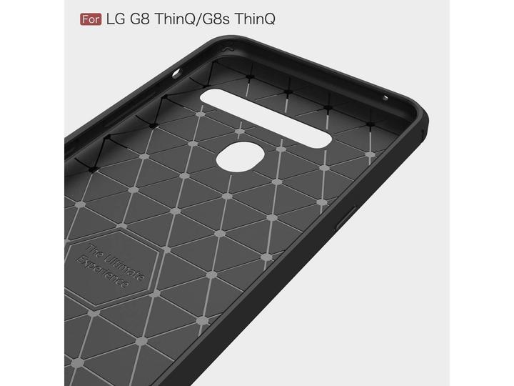 Produktbild Screenguard LG G8S ThinQ Hülle Carbon Brushed Soft TPU (LG G8s ThinQ)