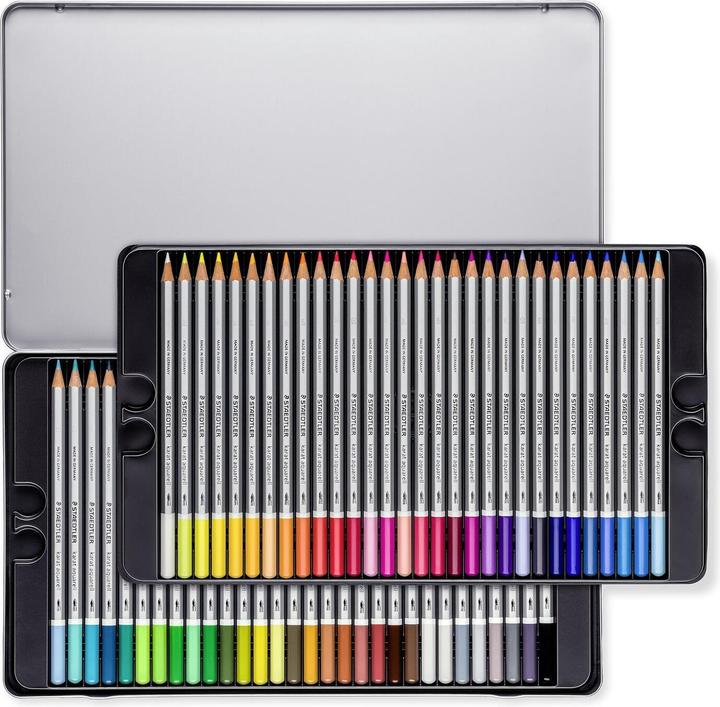 Image du produit Staedtler carat aquarell 125 stylo couleur métallisé malenable à l'eau, boîte de 60 pièces, triée (60 x)