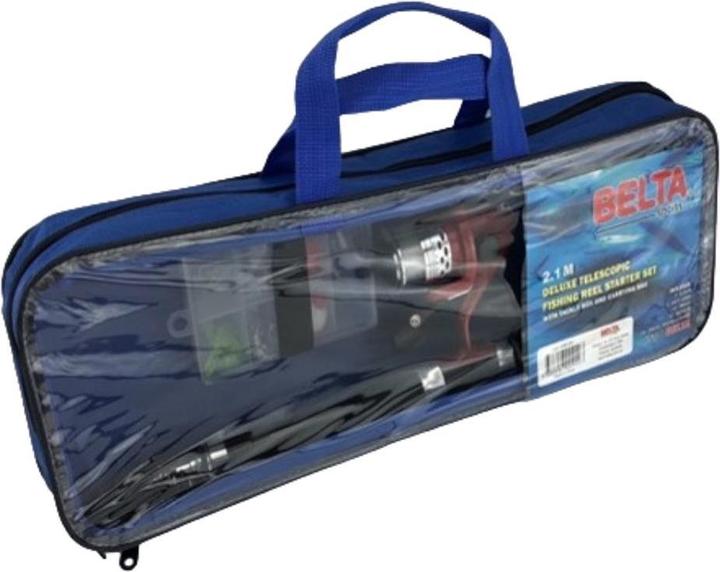 Game on fishing Starterset Deluxe in der Aufbewahrungstasche (Teleskoprute, 28 cm)