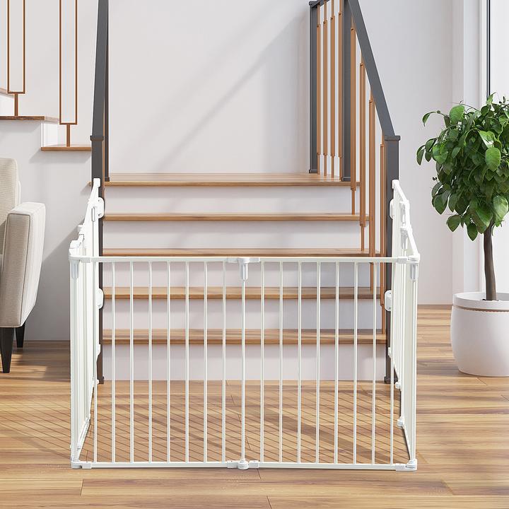 Image du produit PawHut Barrière pour chiens composée de 8 panneaux (62.50 cm)