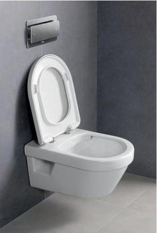 Produktbild Villeroy & Boch Tiefspl-WC Architectura DirectFlush offener Splrand wei wandhngend mit Beschich