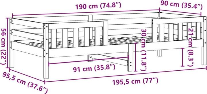 Immagine prodotto VidaXL Costandin (90 x 190 cm)