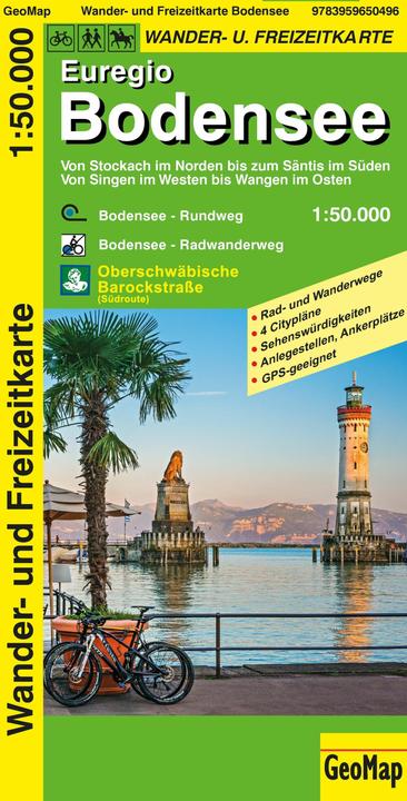 Produktbild Euregio Bodensee Wander- und Freizeitkarte
