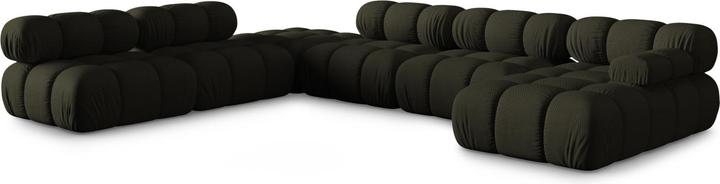 Actual product image Micadoni Modular Panoramic Left Corner Sofa, "Bellis", 7 Seats, 376x282x70Made in Europe (Sofa landscape)