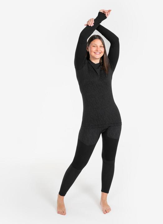 Produktbild Kipsta Damen/Herren Funktionsshirt langarm - Keepdry schwarz (XS)