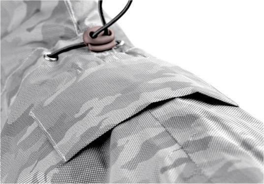 Actual product image Hunter Mackintosh Huka to go for dogs silver 65 (65, Dog raincoat)