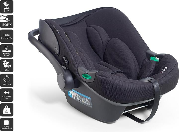 Produktbild BabyGo Style 3in1 - Combi Kinderwagen - Zwart