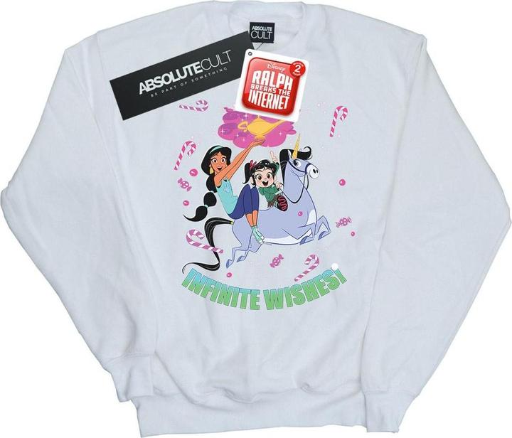 Actual product image Disney Mens Wreck It Ralph Jasmine And Vanellope Sweatshirt (L)