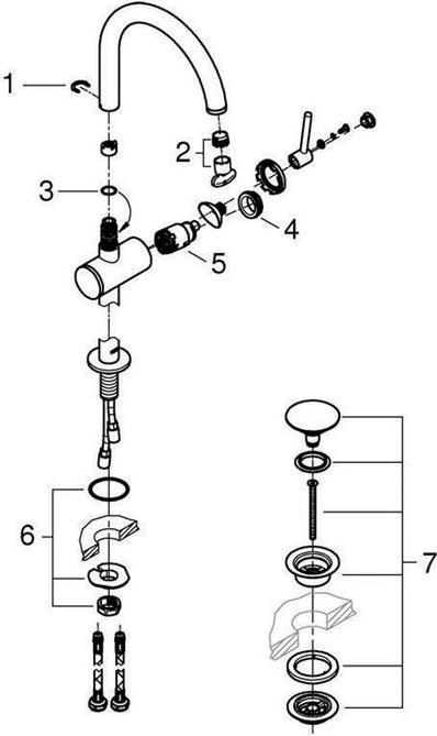Produktbild Grohe Atrio Einhand-Waschtischbatterie XL-Size